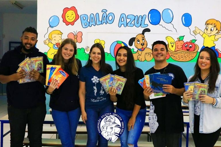 Associação Atlética UNIFATEA realiza projeto social e incentiva crianças a leitura
