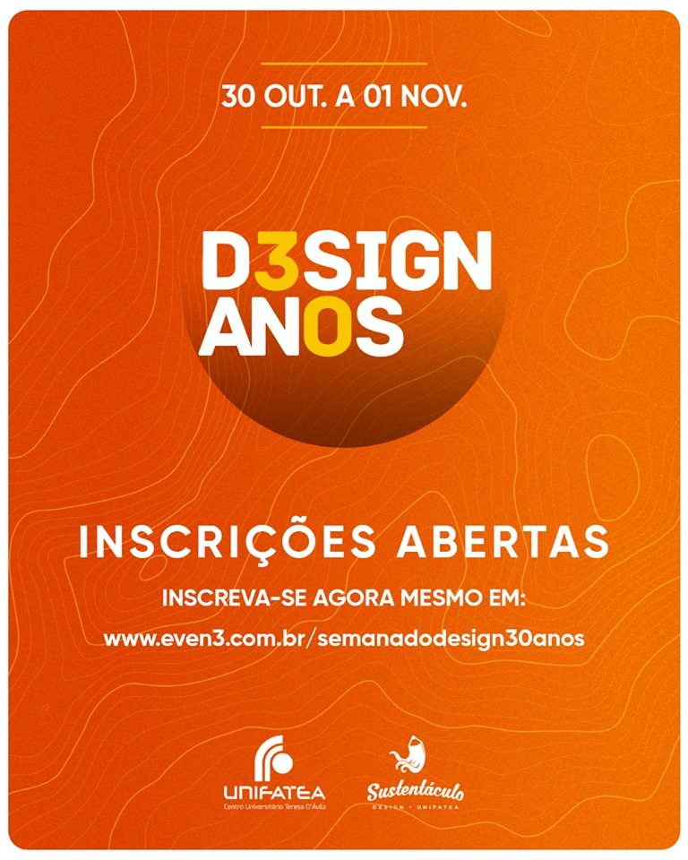 Semana do Design 2019 comemora os 30 anos do curso no UNIFATEA