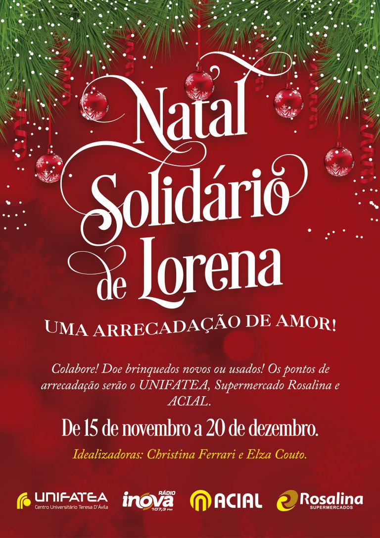 Doe brinquedos – Natal Solidário de Lorena