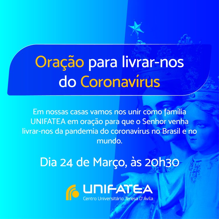 ORAÇÃO PARA LIVRAR-NOS DO CORONAVÍRUS