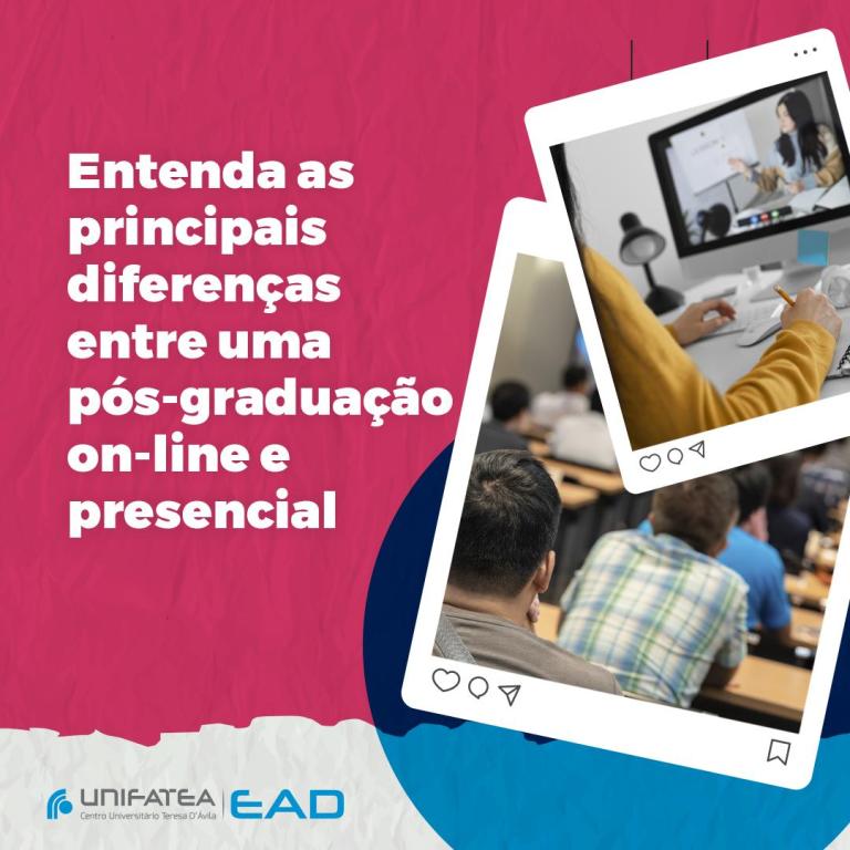 Entenda as principais diferenças entre uma pós-graduação on-line e presencial