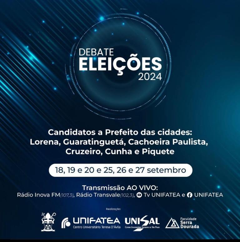 Debates entre candidatos às eleições municipais em Lorena acontecem em setembro