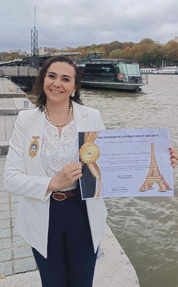 Aluna do mestrado do UNIFATEA é premiada em Paris por trabalho em neurociência